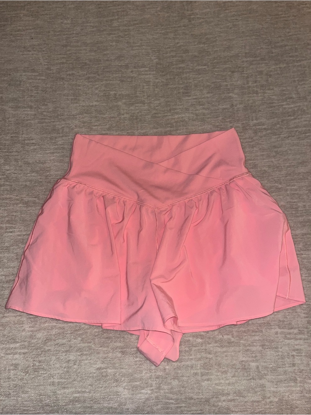 aerie Pink High-Waist Athletic Flow Shorts